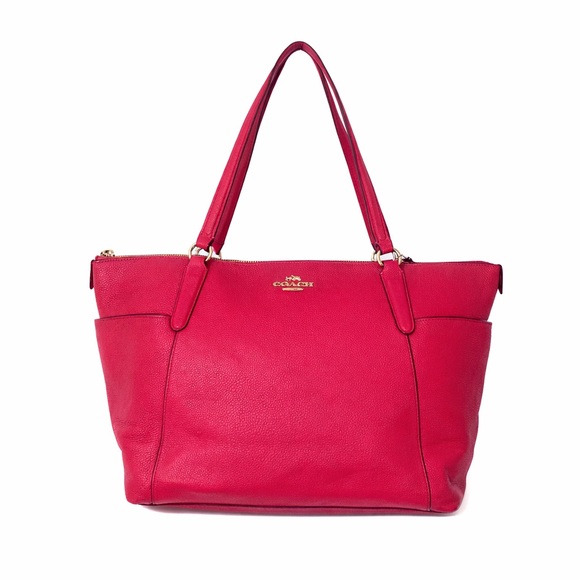 Coach Handbags - Coach Hot Pink Leather Tote Bag
